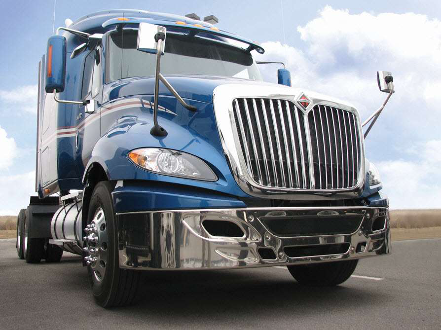 Hendrickson AeroClad bumper for International ProStar