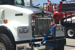 New options for Kenworth vocational models were announced late last year, including a fixed-grille option (pictured) for those running the W900S with the Paccar PX-9 engine in a set-forward front axle configuration. The option allows end users or body builders to utilize the front of the truck without impacting the ability to open the hood, useful for crane operators or those using the W900S as a vacuum truck. Among other options announced: 1) Allison’s 4700 RDS 7-speed automatic transmission – with optional second “deep reverse” – can be ordered on the T880, T800, W900 and C500. 2) For the T880, a “box bumper” option in either steel or aluminum, featuring a tapered design, to allow for hood pivot clearance and more protection for the grille and headlight area.
