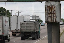 This photo from the Rhode Island DOT is being used to illustrate the state’s deteriorating roads and bridges.