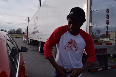 Big Rig Videos’ Chris Fiffie, pictured during some of the filming for Tony Justice’s “Brothers of the Highway” duet track with country legend Aaron Tippin a couple years back.