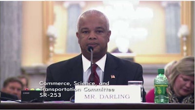FMCSA Acting Administrator Scott Darling appeared before the Senate’s Commerce Committee on Wednesday, Jan. 20.