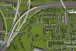 Rendering of the proposed I-77 expansion from the North Carolina Department of Transportation.