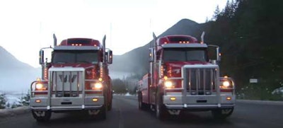 Jamie Davis Towing trucks at work.