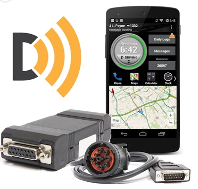 BigRoad’s DashLink AOBRD/ELD solution for hours recording.