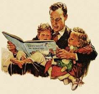 father-reading-to-children