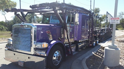 Bencic's rig before the makeover.