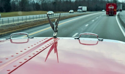 The view through Bowers' 'picture window between these two doors,' as he calls the ever-changing vista from his principal place of business.