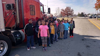 Michael Rexford and his Trucker Buddy class