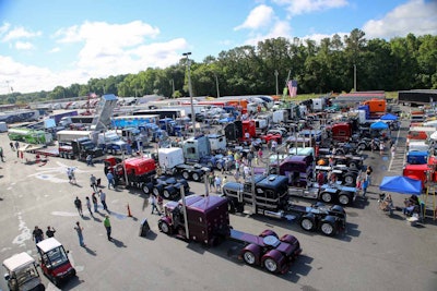 The Overdrive’s Pride & Polish lot at the 75 Chrome Shop show held this weekend.