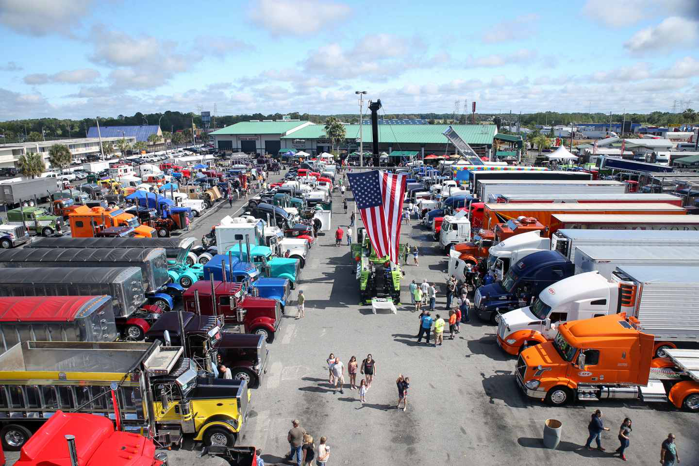 The Overdrive's Pride & Polish lot at the 75 Chrome Shop show held this weekend.