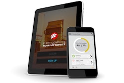 Tablet PC and smartphone isolated on white background