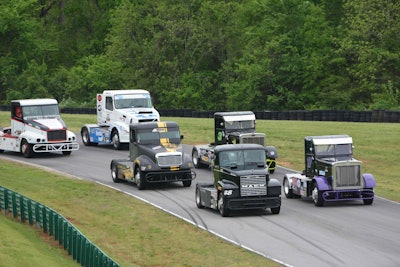 ChampTruck racers at Virginia International Raceway. (Photo courtesy of ChampTruck.)