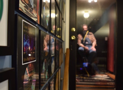 This wall of records cut in the studio included work by such notables as Percy Sledge, Wammack and others.