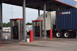 truckstop truck stop hours of service evening parking hos fuel island20160526_0010