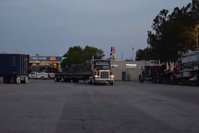 truckstop truck stop hours of service evening parking hos fuel island20160526_0038