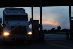 truckstop truck stop hours of service evening parking hos fuel island20160526_0066