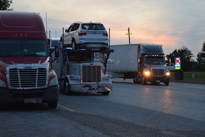truckstop truck stop hours of service evening parking hos fuel island20160526_0068