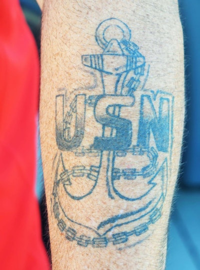 Pete’s left-forearm tattoo