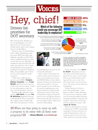Modern Overdrive’s feature about six pages each month dedicated to giving a voice to today’s owner-operators.