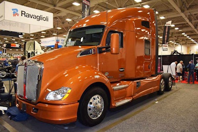 One of three drivers with current or prior military service will win this Kenworth T680 with a 76-inch sleeper. It is powered by a Paccar MX-13 engine. The truck was donated by Kenworth to serve as the “Transition Trucking: Driving for Excellence” recognition award.