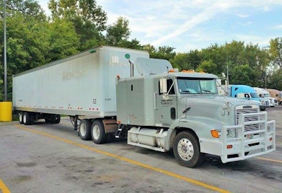 The company he bought the truck from had originally spec’d it for hauling grain — as lightweight as possible. It only features a single fuel tank, for instance, another boon to his fuel mileage, and the frame rails are thinner than a standard tractor frame.