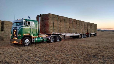 Kenneth Zwald's hay hauler