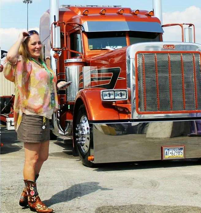 Wendy with Anderson Bean boots and pretty trucks