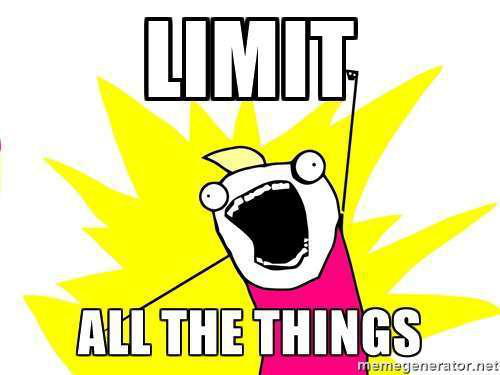 limit all the things meme