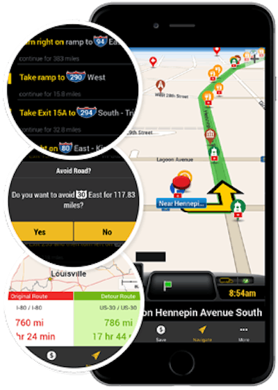 A screenshot of One20’s routing functionality.