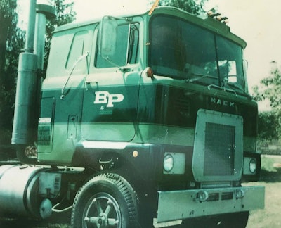 Maxwell’s 1977 West Coast Model F Mack had leather interior and other premium features. BP& Motor Express has since gone out of business.