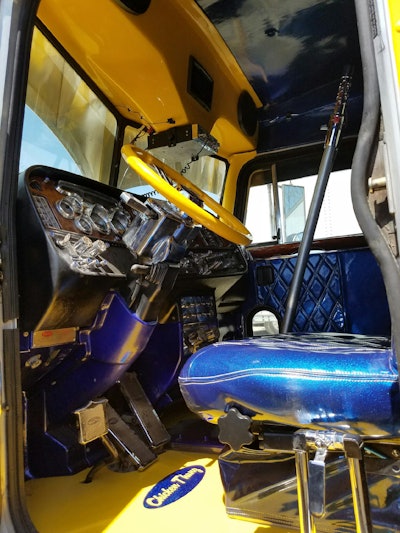 French designed the interior of the truck to be as “old school” as possible.