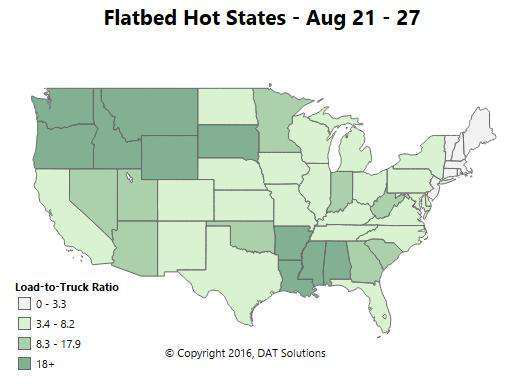 DAT FlatbedHotStatesMap-2016-Aug21-27