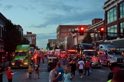 downtown joplin after special olympics convoy