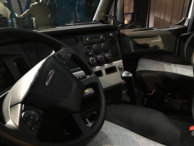 The Cascadia’s redesigned interior.