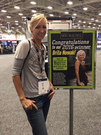 Brita Nowak attended the Great American Trucking Show in late August, where she met show attendees, received her Most Beautiful crown and modeled for a photo shoot for an upcoming issue of Overdrive.