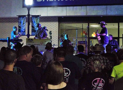 Justice himself had a surprise for the Martin family during his performance downtown at the end of the convoy the next night. One of his sponsors, the DPF Regeneration company, added $5,000 to the donation totals for Special Olympics.