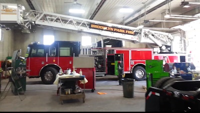 A week before this picture was taken, everything was painted red was yellow. The crew at Nuss did a fantastic job on the Bethel fire truck.