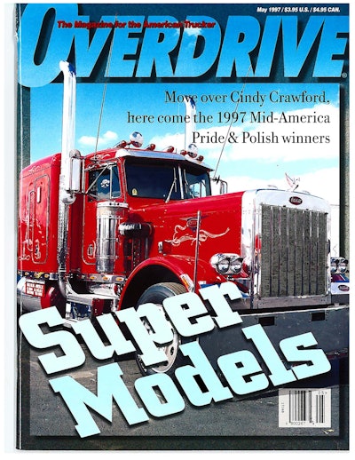 Overdrive’s May 1997 cover highlighted that year’s Mid-America Trucking Show Pride & Polish event.