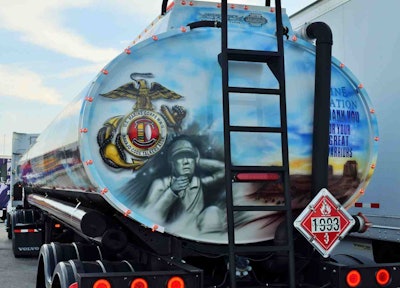 The word “Dine” and symbols on the back represent the word “Navajo” in native language and symbol is for the Navajo code talkers.