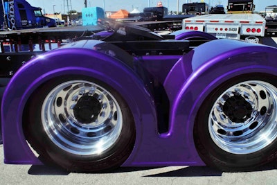 These fenders by Bad Ass Custom Truck Parts.