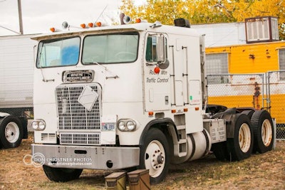 The White Freightliner mentioned above..