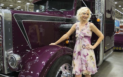 2016 Overdrive’s Most Beautiful winner Brita Nowak was treated to a professional make-up session and a photo shoot at this year’s Great American Trucking Show.