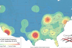 Cargo thefts were down 9 percent year-over-year in 2016’s third quarter, but California saw a 40 percent increase in cargo thefts from 2015’s third quarter.