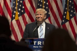 Republican nominee Donald Trump has received over $97,000 from the trucking industry — just a tenth of what the industry gave Mitt Romney in 2012, but still more than Democratic rival Hillary Clinton.