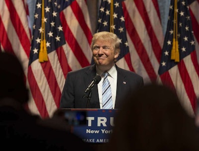 President Donald Trump will hold a meeting with 10 trucking executives and 12 drivers Thursday afternoon.