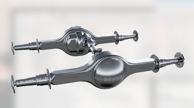 The new Paccar axle offers axle ratios of 2.47 to 3.7.