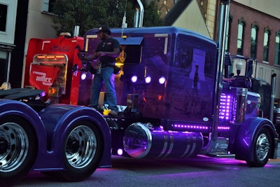 Trux lights, and a lot of them, here shown in the Special Olympics convoy that followed the Guilty by Association show.