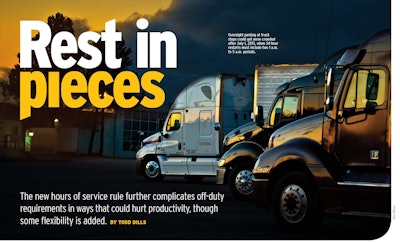 Overdrive’s February 2012 issue covered the most recent major hours of service overhaul, instituted in 2013. The rule sparked a pushback from Congress in 2014, muddying the future of hours regulation. Congress and FMCSA have yet to clear up the uncertainty or fully address the industry’s complaints.