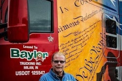Baylor driver and Army veteran, Bob Willison. (PRNewsFoto/Baylor Trucking, Inc.)