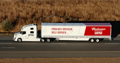 Otto, now folded into Uber’s self-driving tech division, completed two successful on-highway tests last year of its autonomous retrofit system.